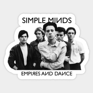 Simple Minds Empires And Dance Sticker